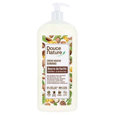 Douce Nature Crème de douche surgras karité, 1L