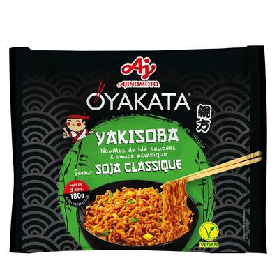 Oyakata Nouilles instantanées Yakisoba Soja Classique en sachet, 90g