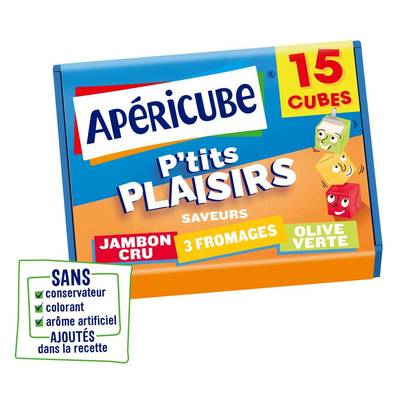 Apéricube Minis Fromages P'tis Plaisirs, 15 cubes - 78g