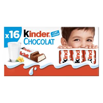 Kinder Chocolat, 16 batonnets - 200g