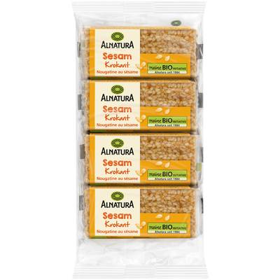 Alnatura Barres de nougatine au sésame BIO, 108g