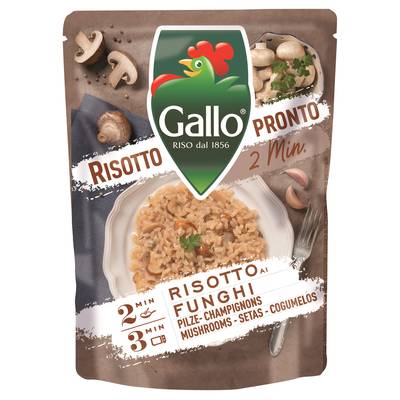 Riso Gallo Risotto aux champignons micro-ondable, 250g