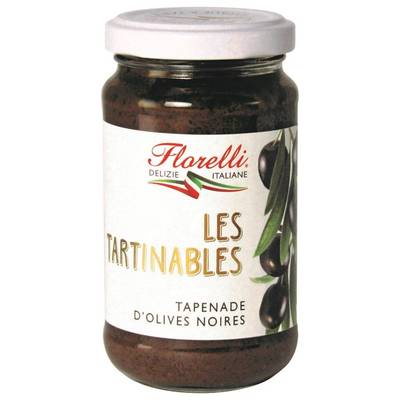 Florelli Tapenade d'Olives Noires - Tartinable, 190g