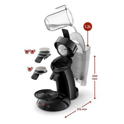 8710103822783 - Philips - Cafetière à Dosette SENSEO® Noir Corbeau HD6554/6