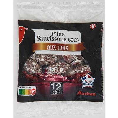 Auchan P'tits Saucissons aux Noix, 75g