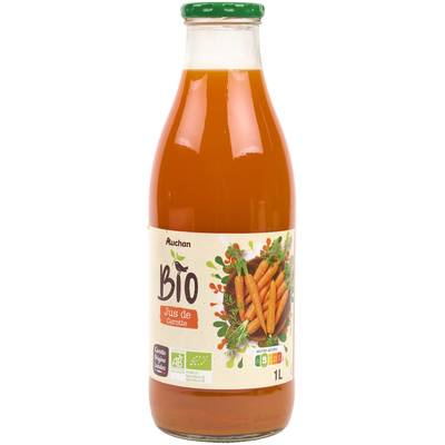 Auchan BIO Jus de carottes des Landes bio filière responsable, 1L