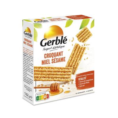Gerblé Vitalité 18 Croquants miel Sésame, 150g