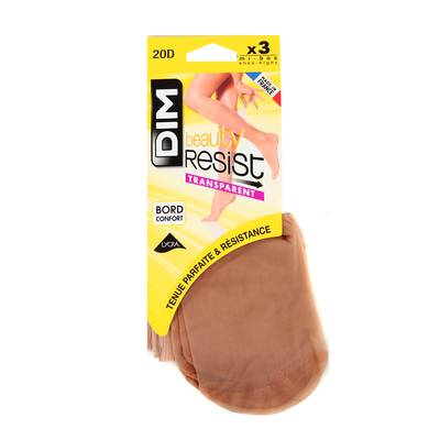 Dim Mi-bas transparents capri 20D lot de 3, Taille 35/41