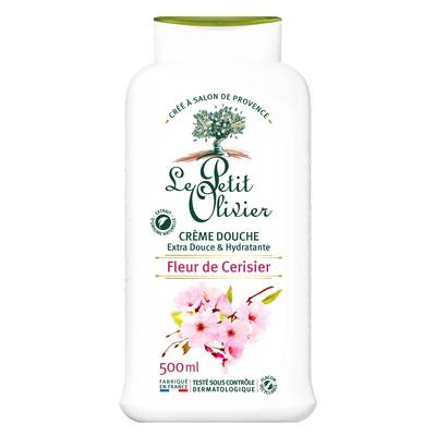 Le petit Olivier Crème de douche Extra Douce & Hydratant Fleur de Cerisier, 500ml