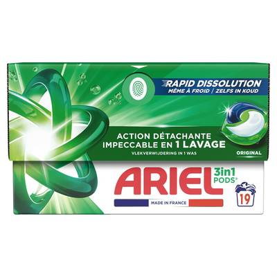 Ariel Capsule lessive Original, 19 capsules