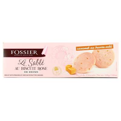 Fossier Sablés roses caramel beurre salé, 110g