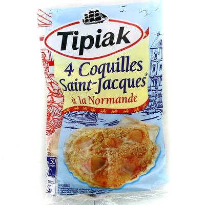 Tipiak Coquilles Saint-Jacques à la Normande, 4x90g