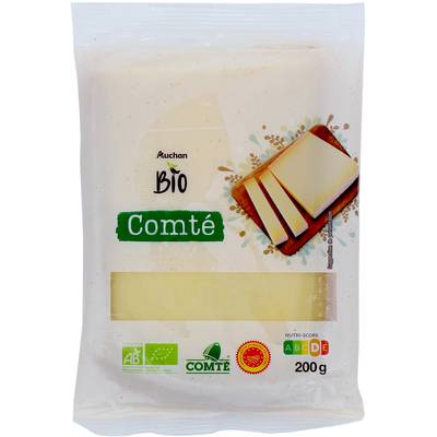 Auchan BIO Comté Bio en bloc AOP, 200g
