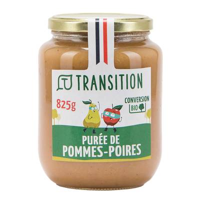 Transition Purée de Pommes Poire - Conversion biologique, 825g