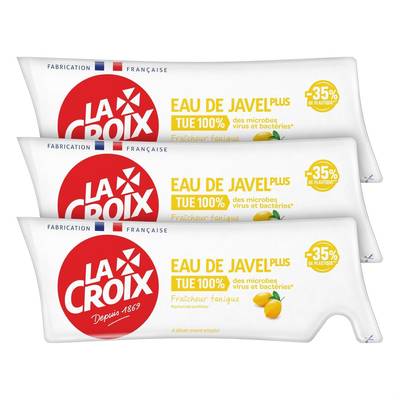La Croix Eau de javel fraîcheur tonique, 3x250ml