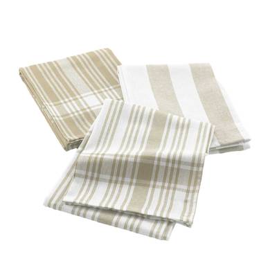 Douceur D Interieur Torchon 50x70cm Lin, 3  torchons