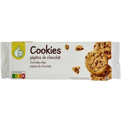 Pouce Cookies aux pépites de chocolat x9, 200g