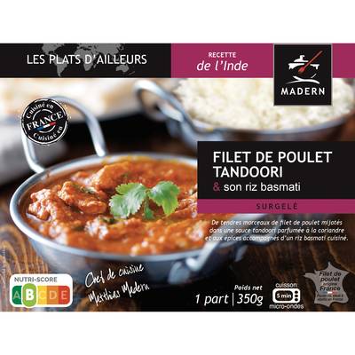 Madern Filet de poulet Tandoori et son riz Basmati, 300g