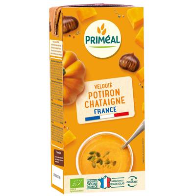 Priméal Velouté de Potiron et Châtaigne bio, format individuel, 33cl