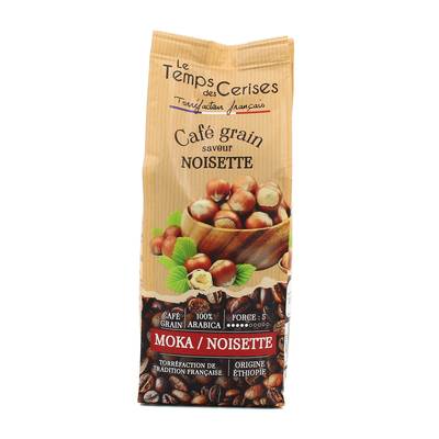 Le Temps des Cerises Café Grain saveur Noisette, 225g