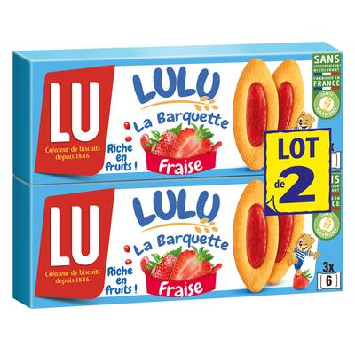 Lu La Barquette de Lulu Fraise, 2x120g