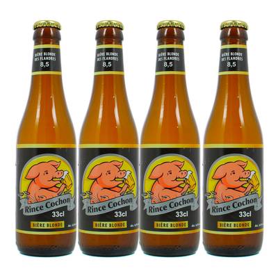 Rince Cochon Bière blonde 8.5°, 4x33cl