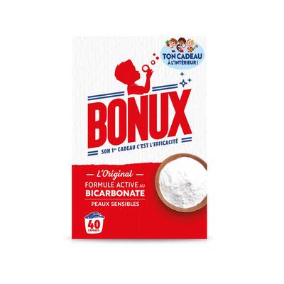 Bonux Lessive en poudre l'original, 40 lavages, 2kg