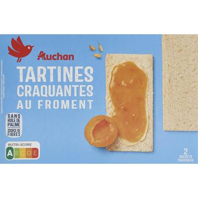 Auchan Tartines craquantes au froment, 250g