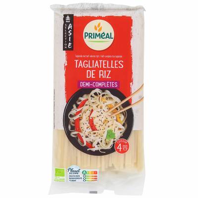 Priméal Tagliatelles riz demi-complètes bio, 400g