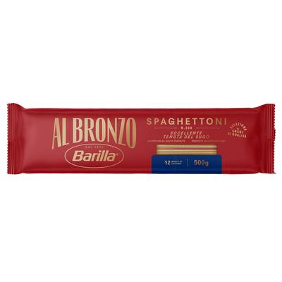 Barilla Al Bronzo Pâtes Spaghettoni Premium, 500g
