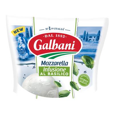 Galbani Mozzarella infusée au basilic, 125g