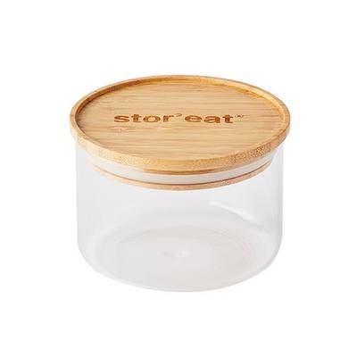 Mastrad Bocal en verre/bambou connecté STOR'EAT, 400ml