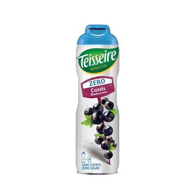 Teisseire Zero Sucre Sirop de Cassis sans sucres, 60cl