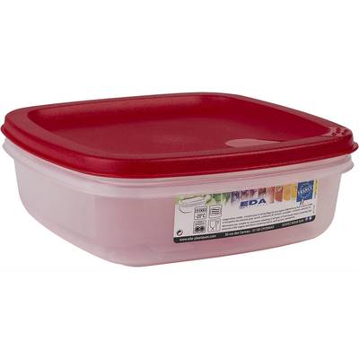 Eda Boite hermétique carrée plate cerise, 1000ml