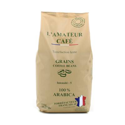 Le Temps des Cerises Café en grain Amateur, 1Kg