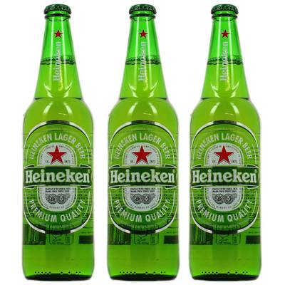 Heineken Bière blonde 5°, 3x65cl