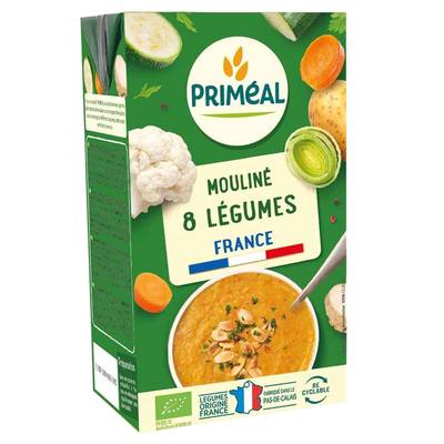 Priméal Moulinés 8 légumes bio origine France, 1L