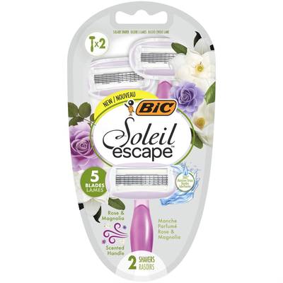 Bic Rasoir Escape 5 Rose & Magnolia, 2 pièces