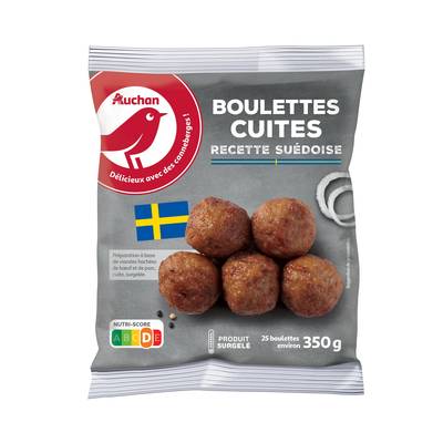 Auchan Boulette de viande recette suédoise, 350g