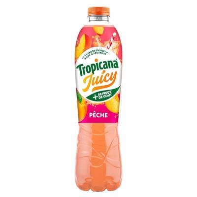 Tropicana Juicy - Boisson aux Jus de Fruits Saveur Pêche, 1,5L