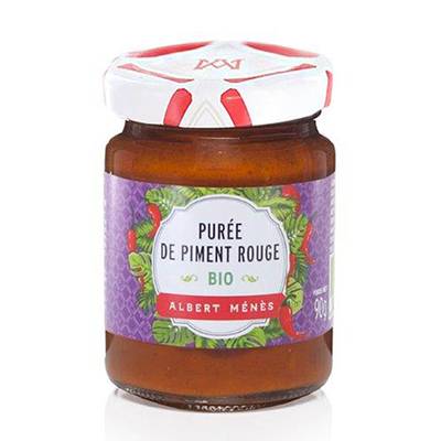 Albert Ménès Purée de Piment Rouge Extra-Forte Bio, 90g