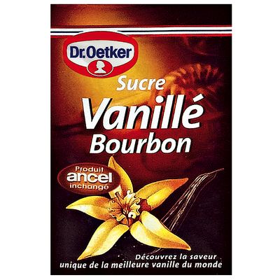 Sucre vanillé bourbon, 4 sachets Sucre vanillé bourbon, 4 sachets ,Dr.Oetker,30g