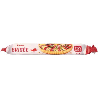Auchan Pâte Brisée Sans Additifs, 230g