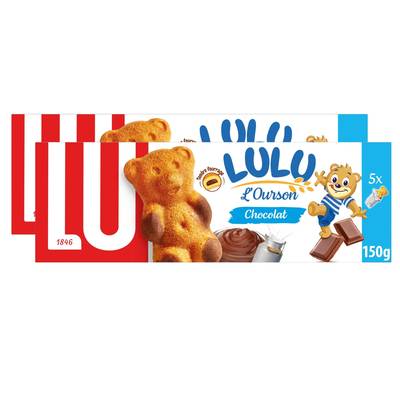 Lu Oursons Lulu Chocolat, 2x150g