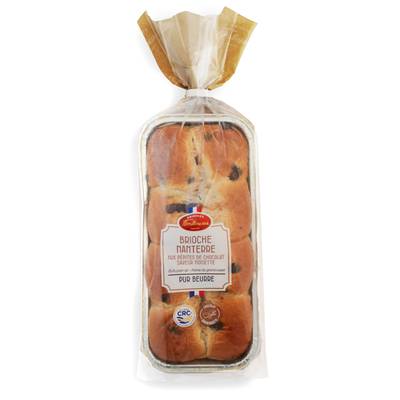 Brioches Fonteneau Brioche de Nanterre aux Pépites de Chocolat, 350g