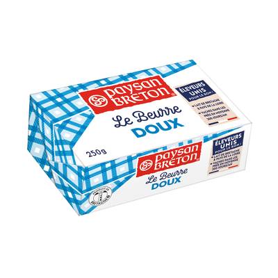 Paysan Breton Beurre doux plaquette, 250g
