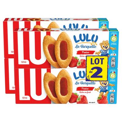 Lu La Barquette de Lulu Fraise, 2 paquets de 2x120g