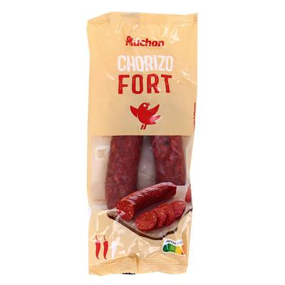 Auchan Chorizo Fort Entier, 225g