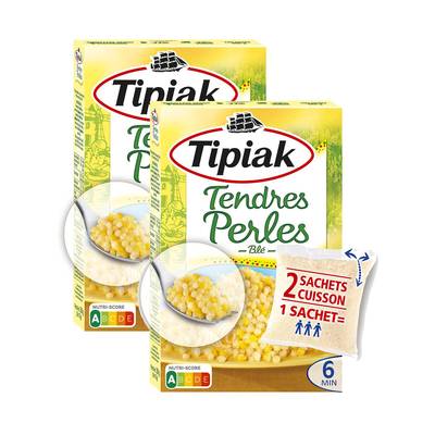 Tipiak Tendres Perles de Blé sachet cuisson, Lot de 2x2x175g
