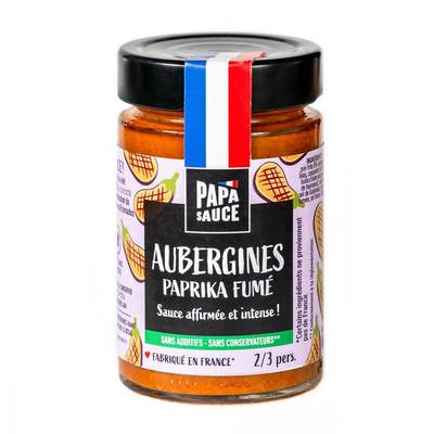 Papa Sauce Sauce Aubergines épices fumées, 180g
